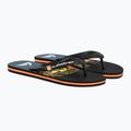 Quiksilver men's Molokai Wordblock flip flops black and blue AQYL101287 4