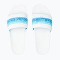 Men's flip-flops Quiksilver Rivi Wordmark Slide white/blue/blue 12