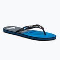 Quiksilver men's Molokai Wordblock flip flops blue-grey AQYL101287