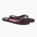 Quiksilver men's Molokai Wordblock flip flops black and pink AQYL101287 4