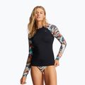 Women's swimming T-shirt Billabong A/Div black multi 2