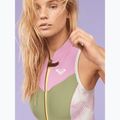 Women's ROXY 1.5 mm Long John palmed out light gray swim wetsuit 8