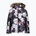 Children's snowboard jacket ROXY Jet Ski Girl true black blurry flower 4