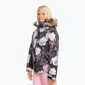 Children's snowboard jacket ROXY Jet Ski Girl true black blurry flower 2