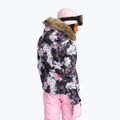 Women's snowboard jacket ROXY Jet Ski true black blurry flower 3