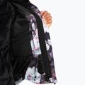 Women's snowboard jacket ROXY Jet Ski true black blurry flower 7