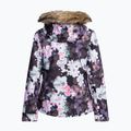 Women's snowboard jacket ROXY Jet Ski true black blurry flower 11