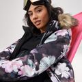 Women's snowboard jacket ROXY Jet Ski true black blurry flower 13