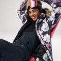Women's snowboard jacket ROXY Jet Ski true black blurry flower 14
