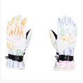 Women's snowboard gloves ROXY Jetty black bright white sapin 3