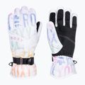 Women's snowboard gloves ROXY Jetty black bright white sapin 5