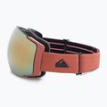 Quiksilver Greenwood S3 black redwood / clux gold mi snowboard goggles 4
