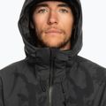 Quiksilver men's snowboard jacket S Carlson Stretch Quest tie dye true black 4