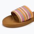 ROXY Beachie Breeze women's slides tan/crazy pink 7