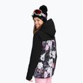 Women's snowboard jacket ROXY Galaxy true black blurry flower 3