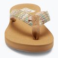 ROXY Porto Raffia II women's flip flops multi/olive 9
