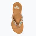 ROXY Porto Raffia II women's flip flops multi/olive 5