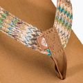 ROXY Porto Raffia II women's flip flops multi/olive 8