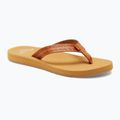 Women's ROXY Porto Motif flip flops tan 8