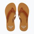 Women's ROXY Porto Motif flip flops tan 9