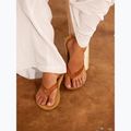 Women's ROXY Porto Motif flip flops tan 12