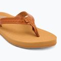Women's ROXY Porto Motif flip flops tan 7