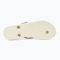 Women's ROXY Bermuda Print flip flops peach cream 4