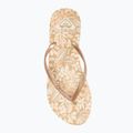 Women's ROXY Bermuda Print flip flops peach cream 5