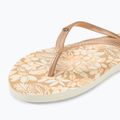 Women's ROXY Bermuda Print flip flops peach cream 7
