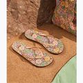 Women's ROXY Bermuda Print flip flops brown combo 9