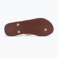 Women's ROXY Bermuda Print flip flops brown combo 4