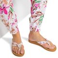 ROXY Paia V women's flip flops white/crazy pink print 4