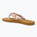 ROXY Paia V women's flip flops white/crazy pink print 3