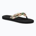 ROXY Paia V women's flip flops black/pink/soft lime