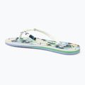 Women's ROXY Portofino III soft lime/ocean flip flops 3