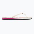 ROXY Portofino III women's flip flops white/crazy pink print 2