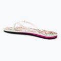 ROXY Portofino III women's flip flops white/crazy pink print 3