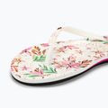 ROXY Portofino III women's flip flops white/crazy pink print 8