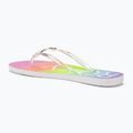 Women's ROXY Viva Jelly rainbow flip flops 3