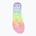 Women's ROXY Viva Jelly rainbow flip flops 5