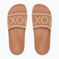 Women's ROXY Slippy Knit wheat/turkish coffee flip-flops 2