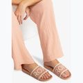 Women's ROXY Slippy Knit wheat/turkish coffee flip-flops 4