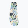 ROXY Tahiti VII soft lime/ocean women's flip flops 5