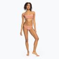 ROXY Printed Beach Classics Moderate cedar wood happy stripe swimsuit bottom 3