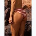 ROXY Printed Beach Classics Moderate cedar wood happy stripe swimsuit bottom 9