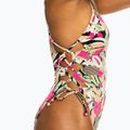Women's one-piece swimsuit ROXY Printed Beach Classics Lace UP anthracite palm song s 7