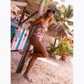 Women's one-piece swimsuit ROXY Printed Beach Classics Lace UP anthracite palm song s 11