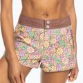 Women's ROXY New Fashion 2" root beer all about sol mini swim shorts 2