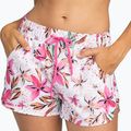 Women's ROXY Wave Printed 2 white happy tropical swim shorts 2