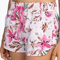 Women's ROXY Wave Printed 2 white happy tropical swim shorts 4